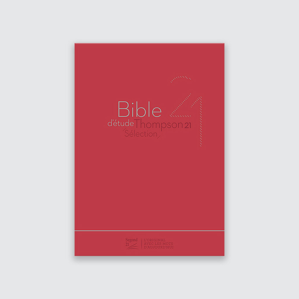 Bible d'étude Thompson 21 sélection, couv. souple rouge