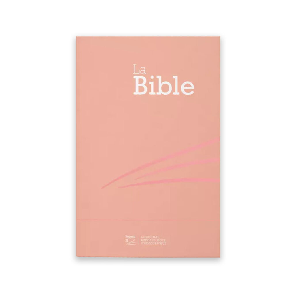 Bible Segond 21 compacte - couverture rigide skivertex rose guimauve