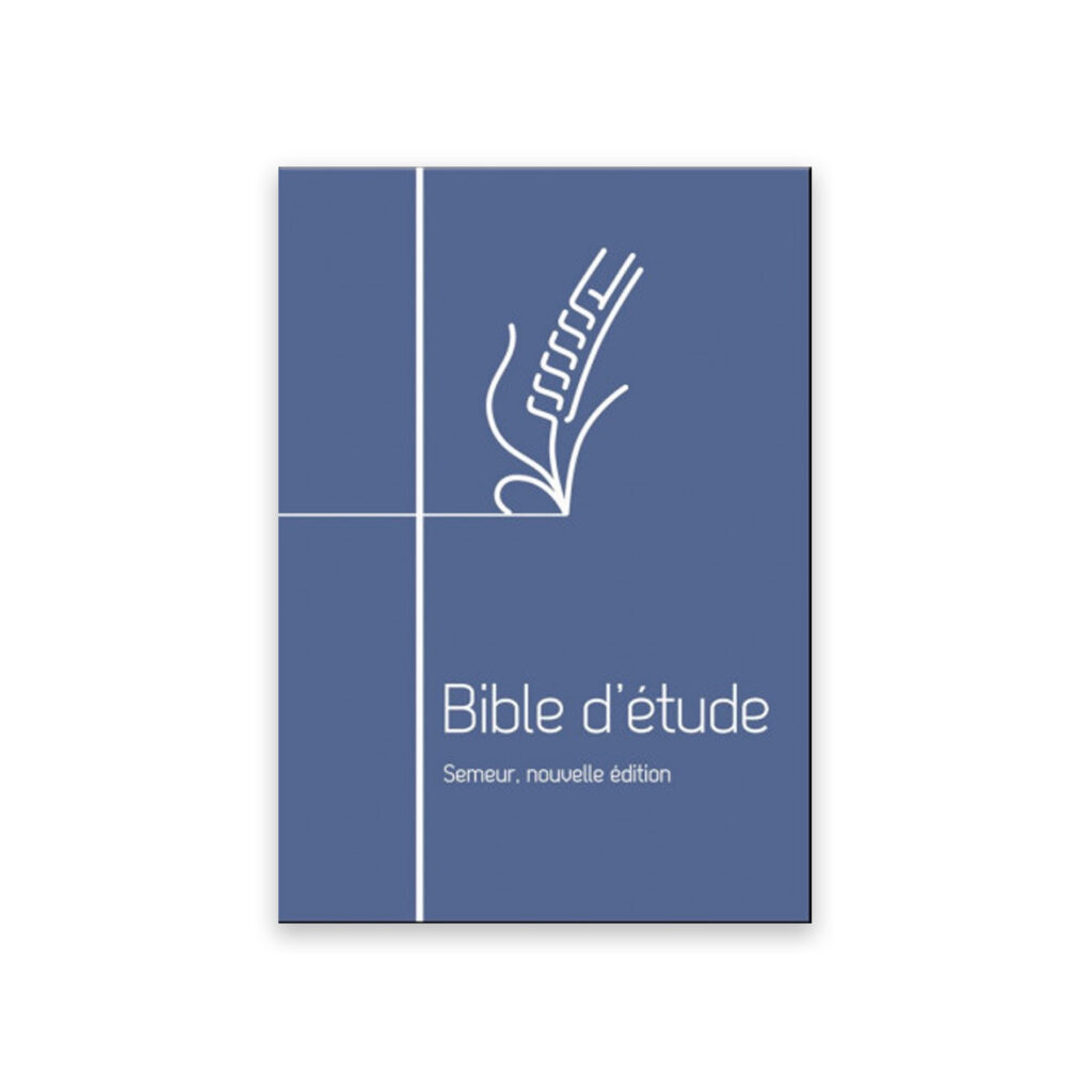 Bible d'étude Semeur 2015, bleue - couverture souple, avec fermeture éclaire