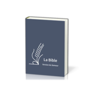 Bible Semeur 2015, gros caractères - couverture semi-souple, textile bleu