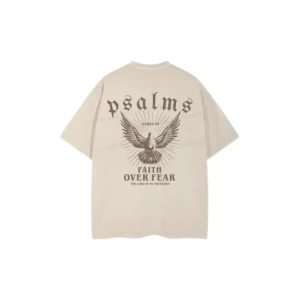 T-shirt Faith Over Fear Beige Taille M